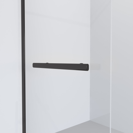 Душевая перегородка Niagara Nova NG-681-12 BLACK (120x195), прозрачное стекло